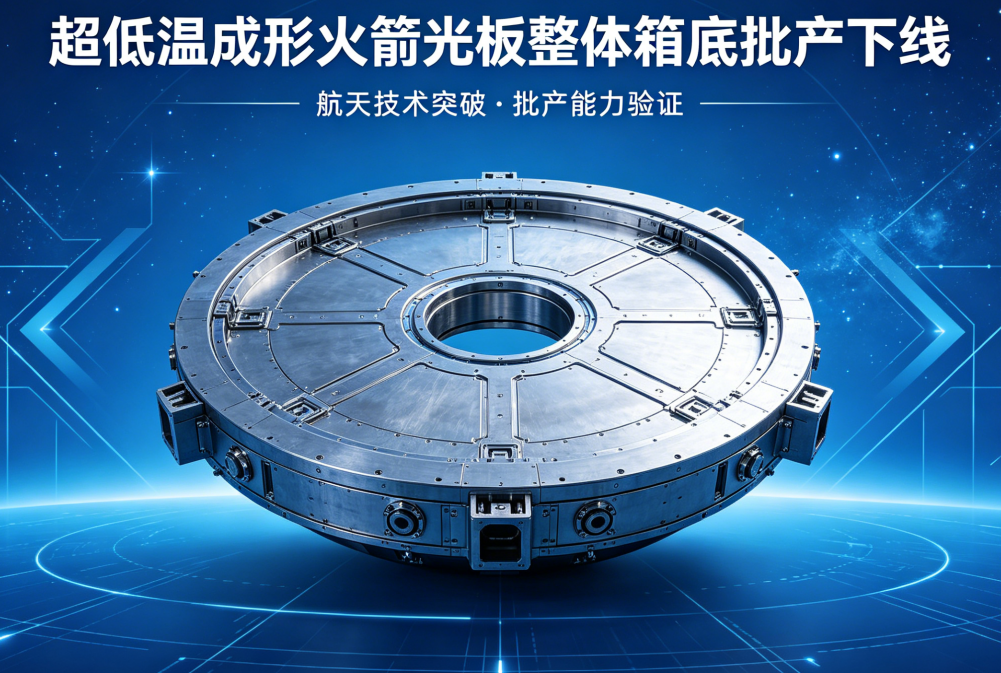 超低温成形火箭光板整体箱底批产下线